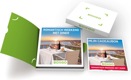 Bongo Bon - Romantisch Weekend met Diner Cadeaubon - Cadeaukaart cadeau