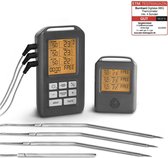 Bol.com Burnhard BBQ thermometer - Draadloze Vleesthermometer aanbieding