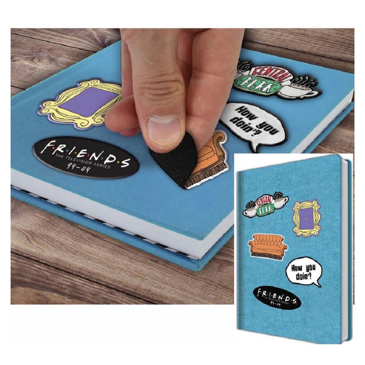 FRIENDS - Icons - A5 Notebook with patches