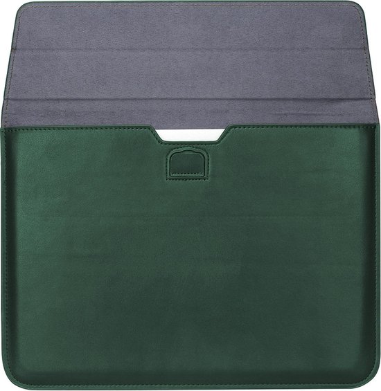 Leren Laptop Sleeve met Standaard 13 inch Laptoptas voor Macbook