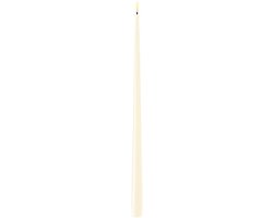 Deluxe Homeart - Led Dinerkaars Crème 2.2 x 38 cm (2 Shiny Dinner Candles)