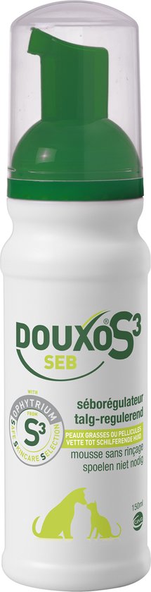 Douxo S3 Seb Mousse - Flacon 150 ml - Huidverzorging Hond Kat ...