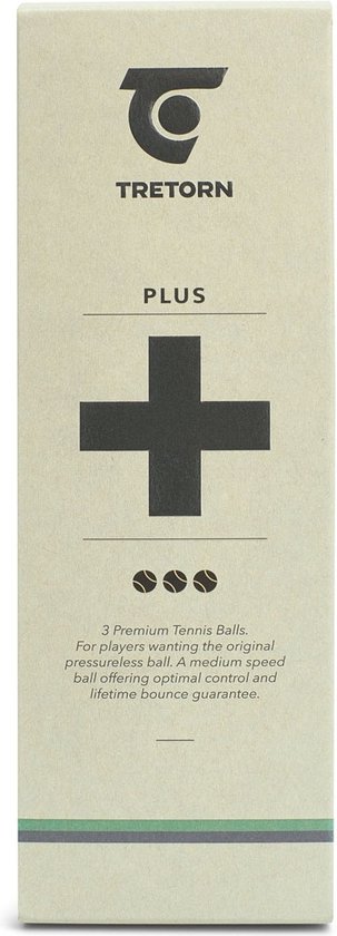 Tretorn Tennisballen - PLUS - 3 stuks - Geel