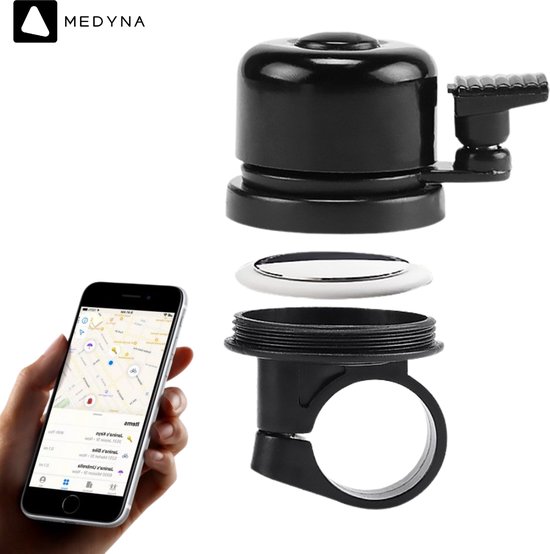 MEDYNA TrackBell Fietsbel AirTag Fiets GPS Tracker Fiets