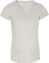 Baby's Only - Zwangerschaps T-shirt Glow ecru - Zwangerschapstop gemaakt uit 96% viscose en 4% elastaan - Zwangerschapsshirt voor de lente en zomer - XL