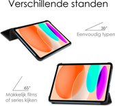 Hoesje Geschikt voor iPad 2022 Hoesje Case Hard Cover Hoes Book Case - Zwart