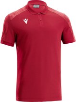 Macron Excellence Rock Polo Heren - Rood / Donkerrood | Maat: 4XL