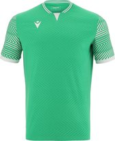 Macron Tureis Shirt Korte Mouw Kinderen - Groen / Wit | Maat: 11-12 Y