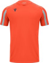 Macron Gede Shirt Korte Mouw Kinderen - Oranje / Zilver | Maat: 7-8 Y