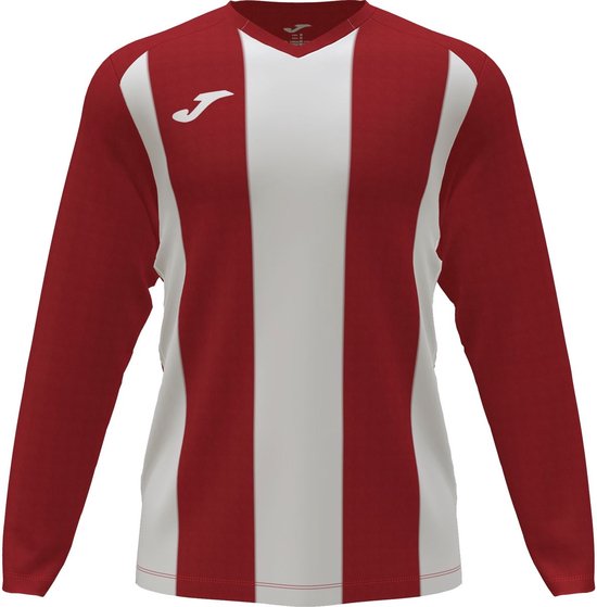 Foto: Joma pisa ii voetbalshirt lange mouw heren rood wit maat 2xl 3xl