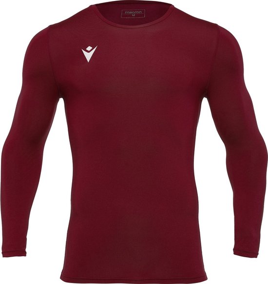 Macron Holly Tech Underwear Shirt Lange Mouw Kinderen - Bordeaux | Maat: 140/152