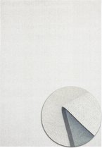 Vloerkleed - Handgeweven look - Zacht - Modern tapijt - Scandinavisch design - Wol en polyester - Woonkamer Slaapkamer Eetkamer Kinderkamer - Naturel Crème - 120cm x 170cm