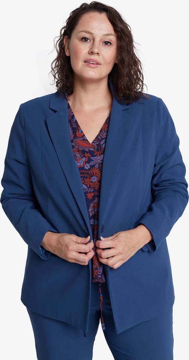 EVIVA - Blazer met fancy knopen - donkerblauw