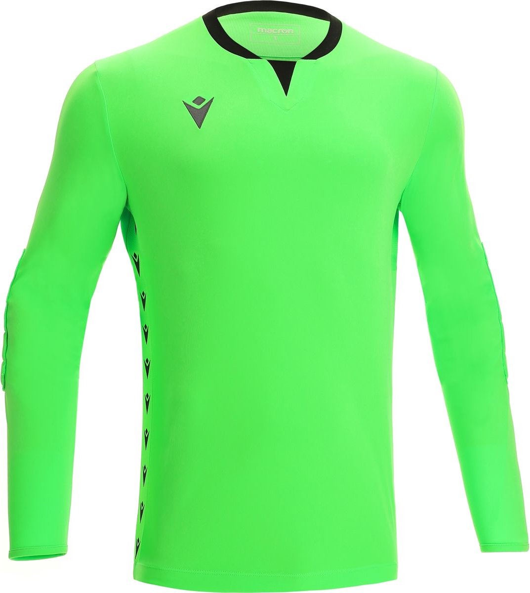 Macron Eridanus Keepershirt Lange Mouw Kinderen - Fluo Groen / Zwart | Maat: 7-8 Y