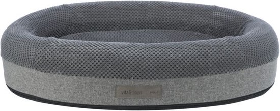 Panier Donut Pour Chien Et Chat - Doudou Anti-stress, Fond Antidérapant - Gris Foncé 80cm - 10