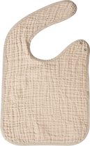 Quax Natural Muslin Tetra Slabbetje - Recto Verso - 27x25cm - Khaki/beige