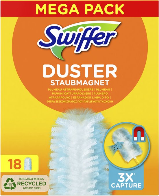 Plumeau Swiffer Duster Attrape & Retient Recharges Dépoussiérantes
