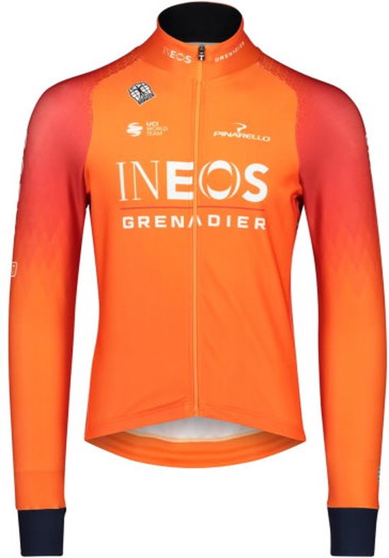 BioRacer Ineos Grenadiers Icon Tempest Shirt Lange Mouw Oranje