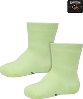 Bonnie Doon Basic Sokken Baby Groen 0/4 maand - 2 paar - Unisex - Organisch Katoen - Jongens en Meisjes - Stay On Socks - Basis Sok - Zakt niet af - Gladde Naden - GOTS gecertificeerd - 2-pack - Multipack - Lichtgroen - Pistachio - OL9344012.323