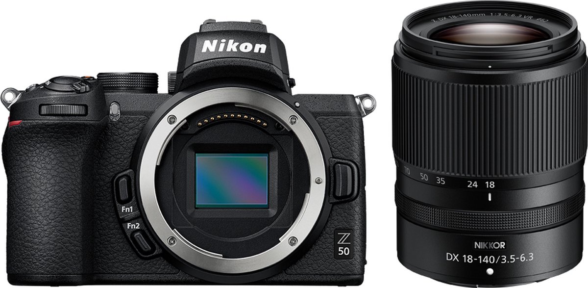 Nikon Z50 - Systeemcamera - + Nikon Z DX 18-140mm f/3.5-6.3 VR-lens - Nikon