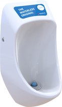 Urinoir URIMAT ecoplus blanc sans eau avec affichage publicitaire