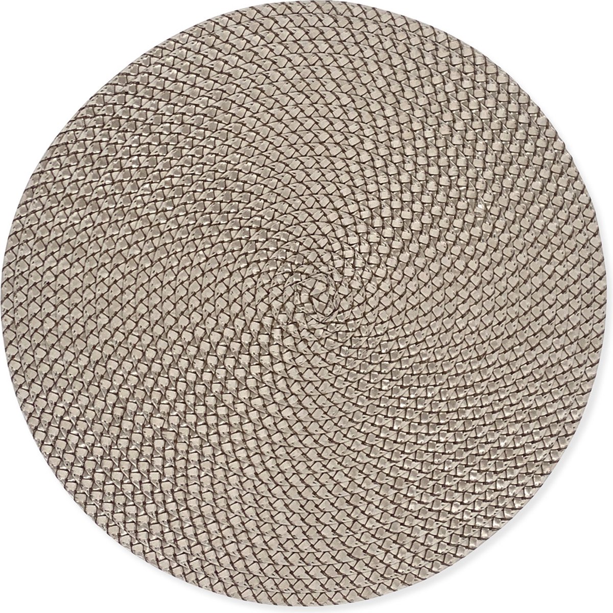 4x Ronde Placemats - Urban Copper - Koper - Decoratie - 38cm rond
