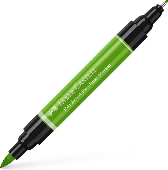 Faber-Castell tekenstift - Pitt Artist Pen - duo marker - 112 loofgroen - FC-162112