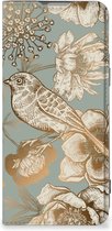 Smart Cover geschikt voor OnePlus Nord 2T Vintage Bird Flowers