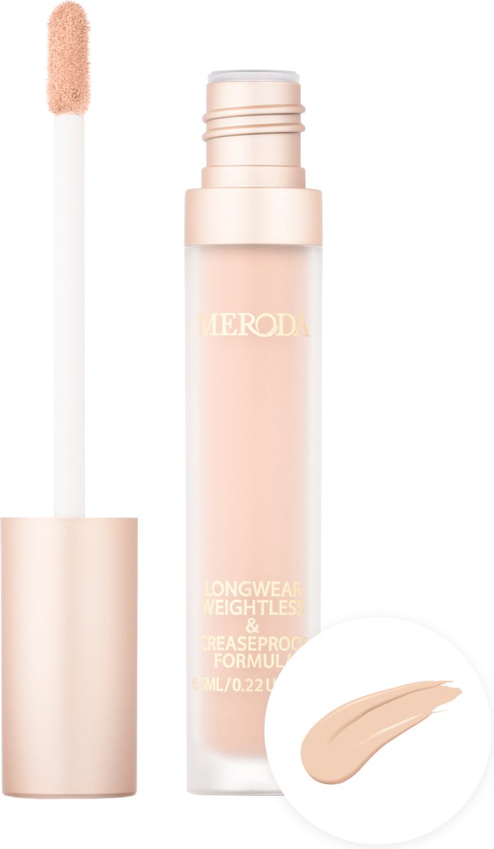 Meroda Universal Concealer - 4W | Rozig beige met roze ondertonen voor de lichte huid - 30ml