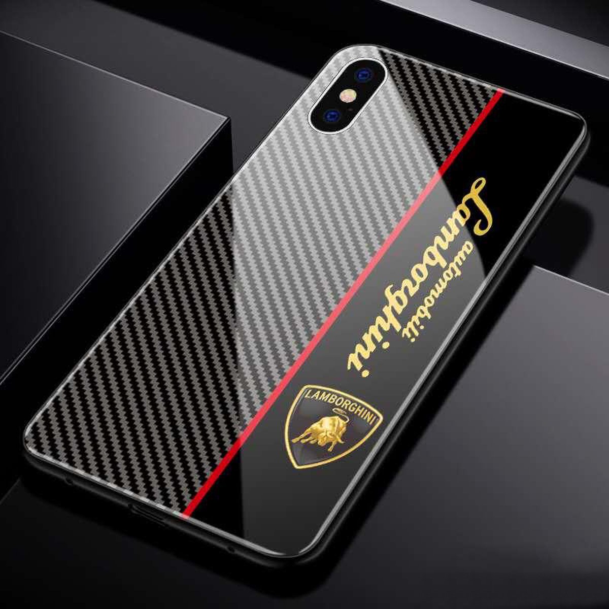 Lamborghini Backcover telefoonhoesje ( IPHONE XSmax )