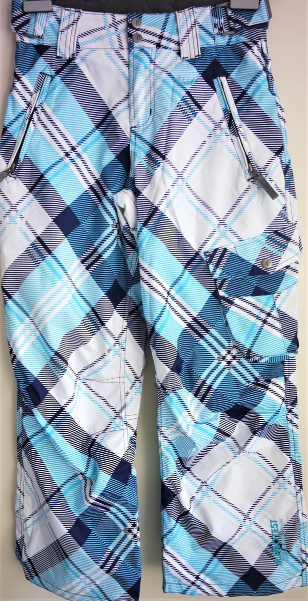 Protest Terra JR Skibroek - Blauw/Wit - Maat 140
