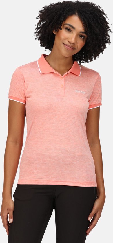 Het Regatta Remex II T-shirt met korte mouwen - dames - sneldrogend - polohals - Roze