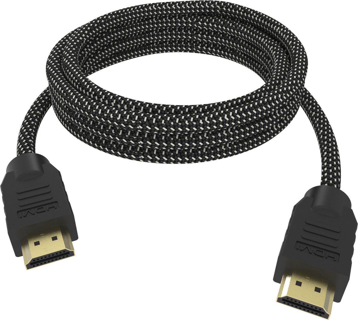 Professionele Premium Hdmi-Kabel Van Vision - Levenslange Garantie - 4K - Hdmi-Versie 2.0 - Ethernet - Hdmi (M) Naar Hdmi (M) - Buitendiameter 9 5 Mm - Awg 24 - Gevlochten - Mantel Met Lage Frictie - Anti-Wirwar - Aramide Ter Bescherming Tegen Schade