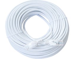ValeDelucs Internetkabel 30 meter - CAT6 AWG 26 Ethernet kabel RJ45 - Patchkabel LAN Cable Netwerkkabel - Wit
