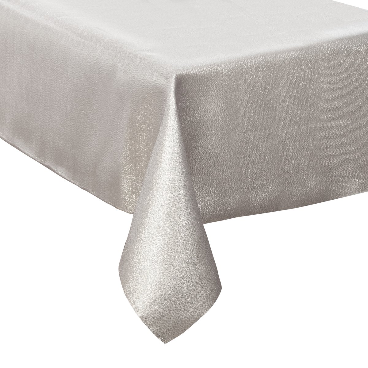 Feeric Christmas Tafelkleed - wit sparkling - 140 x 240 cm - polyester - tafellaken - kerstdiner / diner tafelkleed