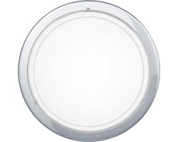 EGLO Planet 1 Plafond- en Wandlamp - E27 - Ø 29 cm - Grijs/Wit
