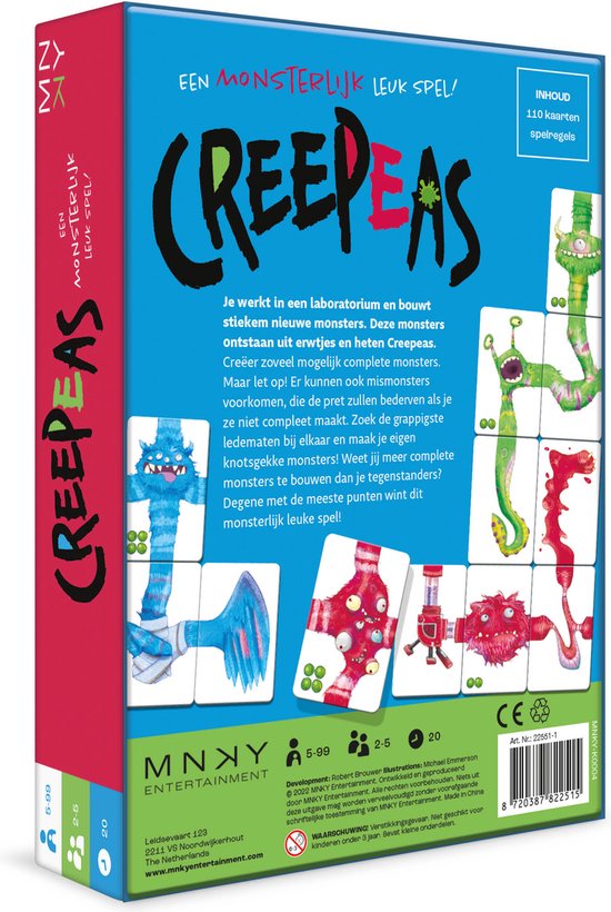 Creepeas - Kaartspel. 5+ van Identity Games — afbeelding 5
