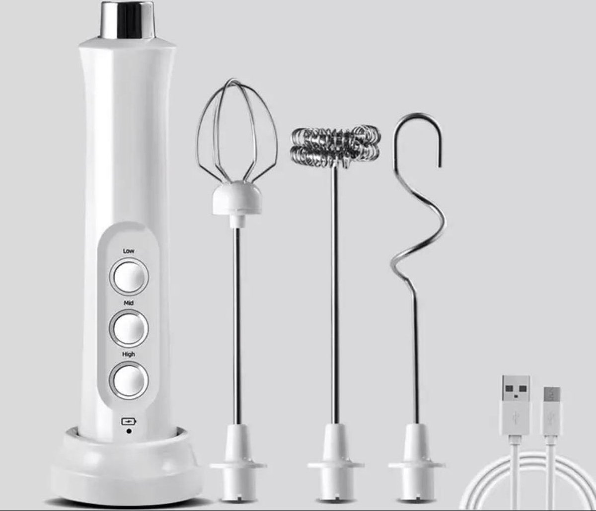 Melkschuimer Handheld, COKUNST Batterij Aangedreven Mini