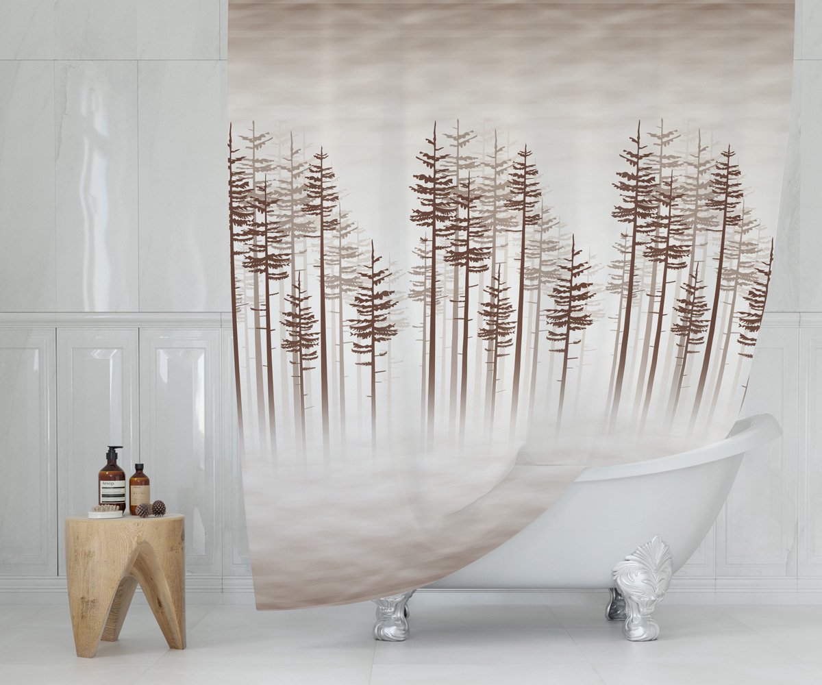 Zethome Douchegordijn - Extra Breed - 240x200 cm - Waterdicht - Sneldrogend - Anti Schimmel - Wasbaar - 3390