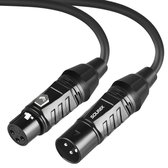 Câble Sounix XLR - Câble de microphone XLR professionnel - câble audio de haute qualité avec un bon blindage - 2 mètres