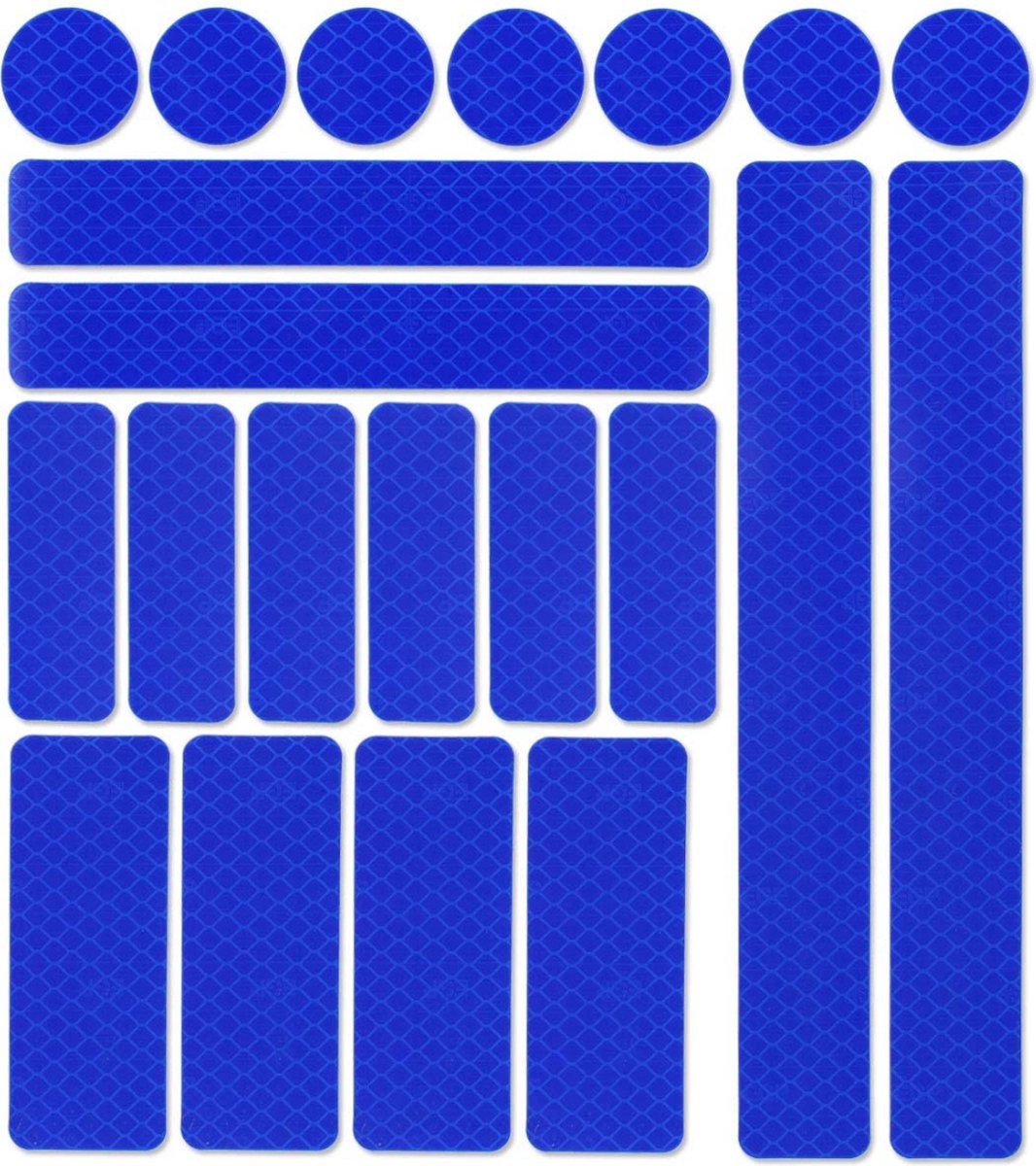 TA-VIGOR 2 stuks reflecterende patches, 6 x 7 cm klittenband
