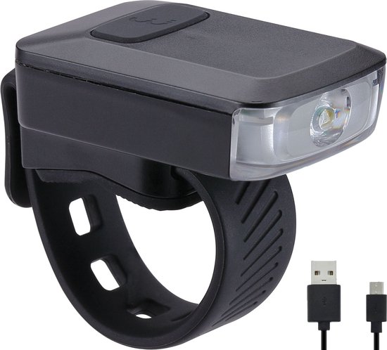 BBB Cycling Spark 2.0 Koplamp Fiets - Fietsverlichting USB Oplaadbaar - Voorlicht Racefiets Verlichting - 45 Lumen - Accu 27 uur - Waterdicht - BLS-151