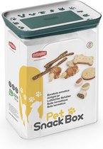 Stefanplast Koekjestrommel pet snack box 10x15.5x19.5 cm Groen