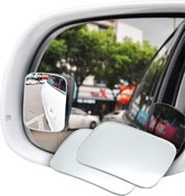 2 Stuks Dode Hoek Spiegel – Auto Blind Spot – Zwart – 360 Graden Rotatie Breedhoekspiegel – 6.4*4.6 cm