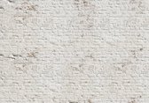 Fotobehang - Vlies Behang - Witte Bakstenen Muur - 368 x 254 cm