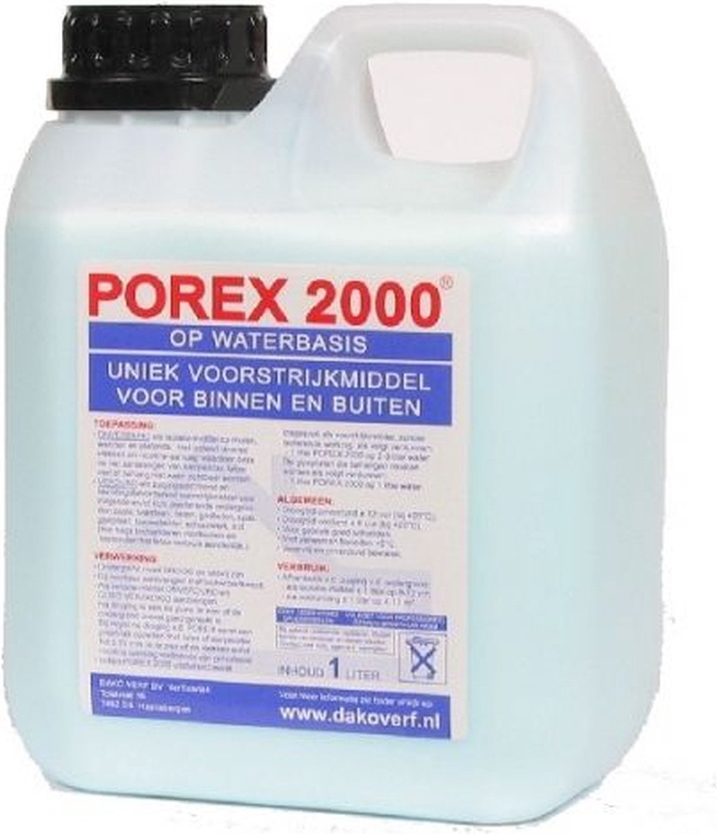 Porex 2000 Voorstrijkmiddel - 5000 ml - Porex