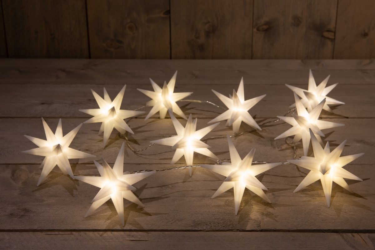 Anna's Collection - LED-sterren slinger 'Hygge' (10 lampjes, 1.5 meter)