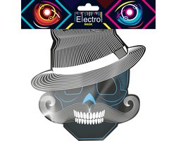 LED masker 'Señor Dia de Muertos' (lichtgevend / glow in the dark / Day of the dead)