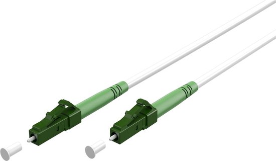 Câble fibre optique Goobay (FTTH), Monomode (OS2) White, blanc (Simplex), 15 m