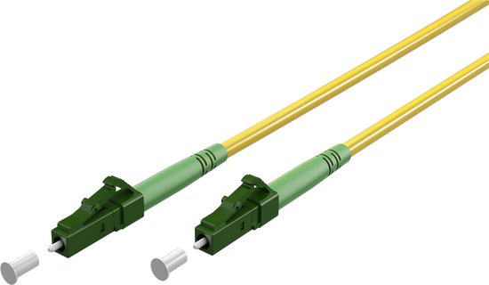 Câble fibre optique Goobay (FTTH), Monomode (OS2) Yellow, Jaune (Simplex), 1 m